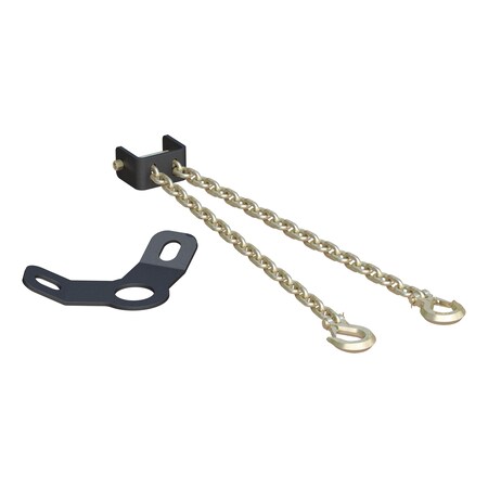 Curt CrossWing 5th Wheel Safety Chain Assembly with Gooseneck Anchor Plate 16614